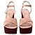 Sandali con tacco a piattaforma Bebe in suede nudo di Gianvito Rossi - vista 3