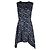 Louis Vuitton Kleid aus blauer Seide mit Spitzenmuster