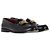 Valentino Garavani Mocassini Valentino VCHAIN in pelle nera Nero - vista 3