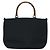 Borsa a mano in tela GUCCI Bamboo 2way Nero Oro 000 1998 0540 Auth ep5246 D'oro - vista 2