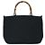 Borsa a mano in tela GUCCI Bamboo 2way Nero Oro 000 1998 0540 Auth ep5246 D'oro - vista 3