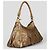 Borsa a mano Gucci Abbey D-Ring Marrone in Cotone - vista 3