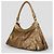 Borsa a mano Gucci Abbey D-Ring Marrone in Cotone - vista 5