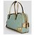 Borsa a mano Gucci Bowling Turchese in cotone - vista 3