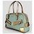Borsa a mano Gucci Bowling Turchese in cotone - vista 4