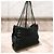 Borsa CHANEL Matelassé Interno Nero/Porpora - vista 4