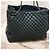 Borsa CHANEL Matelassé Interno Nero/Porpora - vista 7