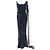 Cambon Vestido drapeado de chiffon de seda negra de Chanel - 2002 Karl Lagerfeld / Colección Crucero Negro