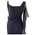 Cambon Vestido drapeado de chiffon de seda negra de Chanel - 2002 Karl Lagerfeld / Colección Crucero Negro - vista 2