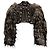 Gucci x Tom Ford Brown Leather Stud Crop Jacket