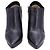 Botines de plataforma Jimmy Choo Lindsey 100 en cuero negro - vista 3