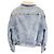 Céline Celine Oversized Shearling-Lined Bleached Denim Jacket in Light Blue Cotton - view 3