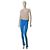 Leggings Off White Athleisure azules con raya logo lime