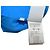Leggings Off White Athleisure azules con raya logo lime - vista 4