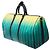 Borsa LOUIS VUITTON Keepall in Tela Turchese - 102090 - vista 5