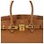 Hermès Borsa Hermes Birkin 35 in pelle Togo marrone - vista 6