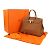 Hermès Borsa Hermes Birkin 35 in pelle Togo marrone - vista 9