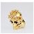 Anel de caveira em tom dourado com borboleta e flor Alexander McQueen Tamanho 56 - view 2