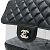 Borsa a Spalla Chanel Matelassé Coco Mark Chain Nero - vista 10