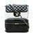 Borsa a Spalla Chanel Matelassé Coco Mark Chain Nero - vista 2