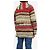 Dior Bunter, grober Wollmischung-Cardigan mit Gürtel - Größe UK 12 Mehrfarben - Ansicht 2