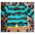 Top de algodón Hermès Talla S Negro Azul Naranja Verde oscuro - vista 5