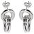 Orecchini a goccia tripla ovale Roberto Coin in oro bianco 18K Argento Metallico