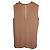 Top sin mangas Theory Salvatill en seda beige - vista 3