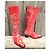 Autre Marque Botas la Bottinière de terciopelo rojo Roja - vista 2