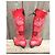 Autre Marque Botas la Bottinière de terciopelo rojo Roja - vista 4