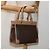 Céline Borsa a mano in tela Macadam CELINE in pelle PVC marrone oro Auth 87901 D'oro - vista 19