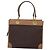 Céline Borsa a mano in tela Macadam CELINE in pelle PVC marrone oro Auth 87901 D'oro - vista 2
