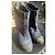 Botines Chanel de cuero azul oscuro - vista 6