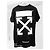 T-shirt Off White Monalisa nera in cotone oversize Nero - vista 2