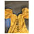 Robe Yves saint Laurent Orange Jaune  - vue 2