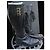 Stivali piatti Chanel in pelle nera con lacci numero 36 Nero - vista 3