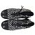 Timeless Botas de combate em couro preto e branco com padrão de tweed e logo CC entrelaçado da Chanel - vista 4