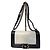 Chanel Medium Clasp Boy Bag Creme/Schwarz Roh