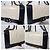 Chanel Medium Clasp Boy Bag Creme/Schwarz Roh - Ansicht 17