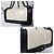 Chanel Medium Clasp Boy Bag Creme/Schwarz Roh - Ansicht 7