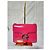 Gucci Bolsa de ombro em couro de bezerro patente com G entrelaçado em rosa petúnia - vista 4