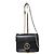 Borsa a spalla in pelle di vitello nera Interlocking G di GUCCI Blu