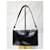 PRADA Mini Borsa a Spalla in Pelle Verniciata Nera Blu - vista 12
