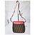 Borsa a tracolla FENDI Zucca Vitello Elite piccola in Ecstasy rosa/marrone - vista 4