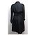 NUEVO ABRIGO CHANEL IMPERMEABLE LARGO TAMAÑO 36 SEDA NEGRA TRENCH COAT Negro - vista 3