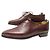 BERLUTI OLGA 349 ONE CUT RICHELIEU IN CUOIO PATINATO 9 43 SCARPE Bordò