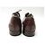 BERLUTI OLGA 349 ONE CUT RICHELIEU IN CUOIO PATINATO 9 43 SCARPE Bordò - vista 5