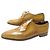 BERLUTI OLGA 6 OCCHIELLI OXFORD 9 43 IN CUOIO MIELE CAMMELLO