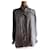 Camisa de seda Yves Saint Laurent a rayas gris  - vista 1