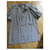 Camisa de seda Yves Saint Laurent a rayas gris  - vista 4